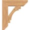 Ekena Millwork Merced Slat Smooth Bracket w/ Offset Brace, Western Red Cedar, 7 1/2"W x 24"D x 28"H BKT0806X24X28MRC06SWR - alternate 4